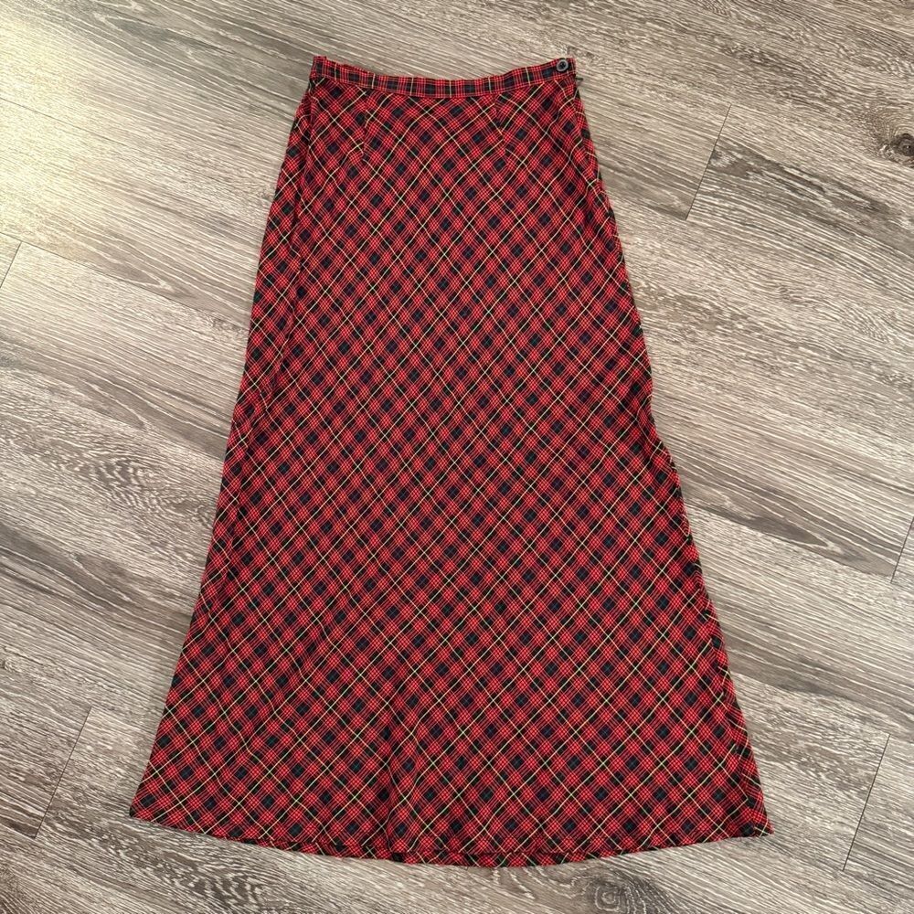 Gap Vintage Red Plaid Skirt